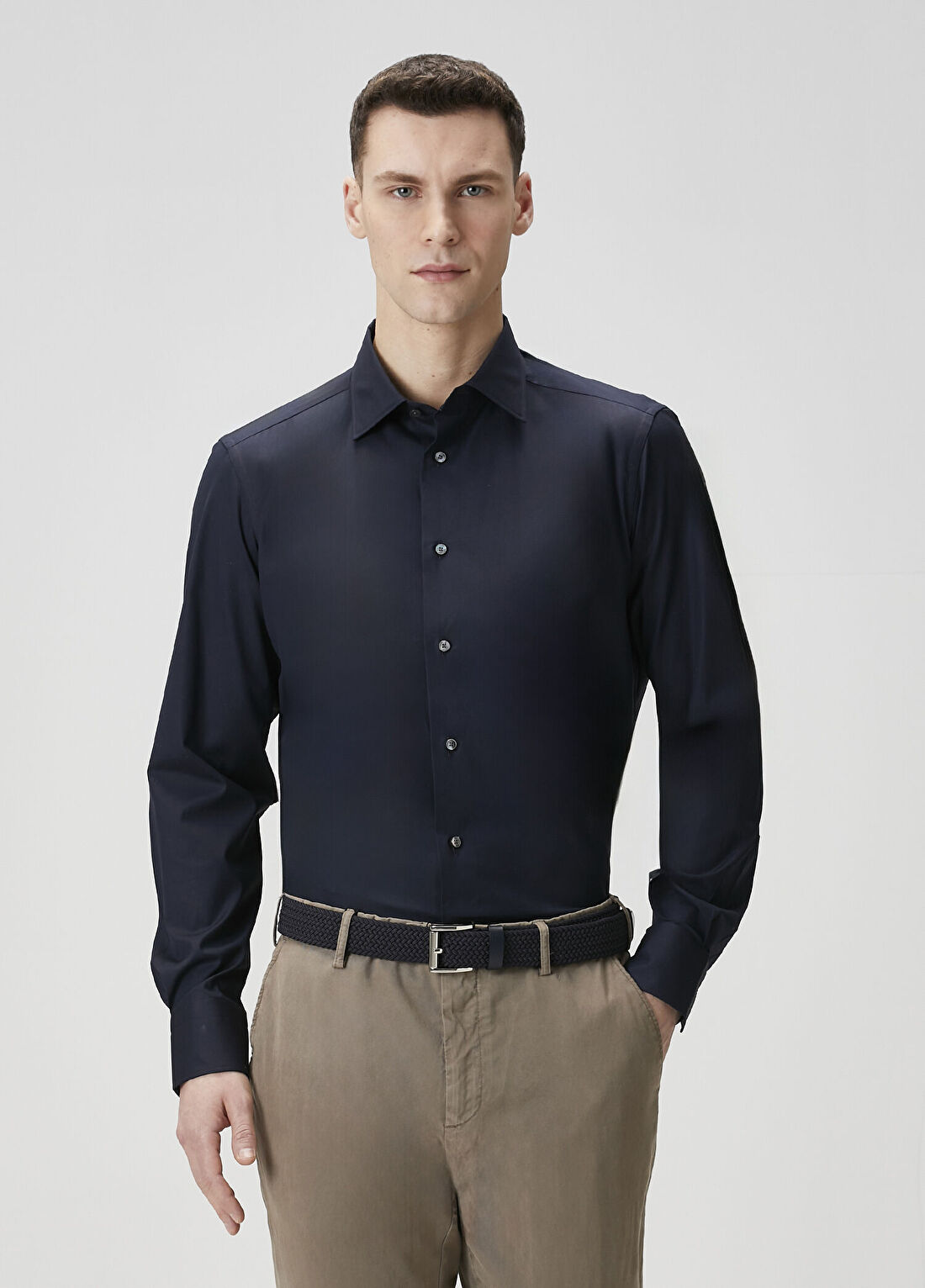 Zegna Lacivert Gömlek