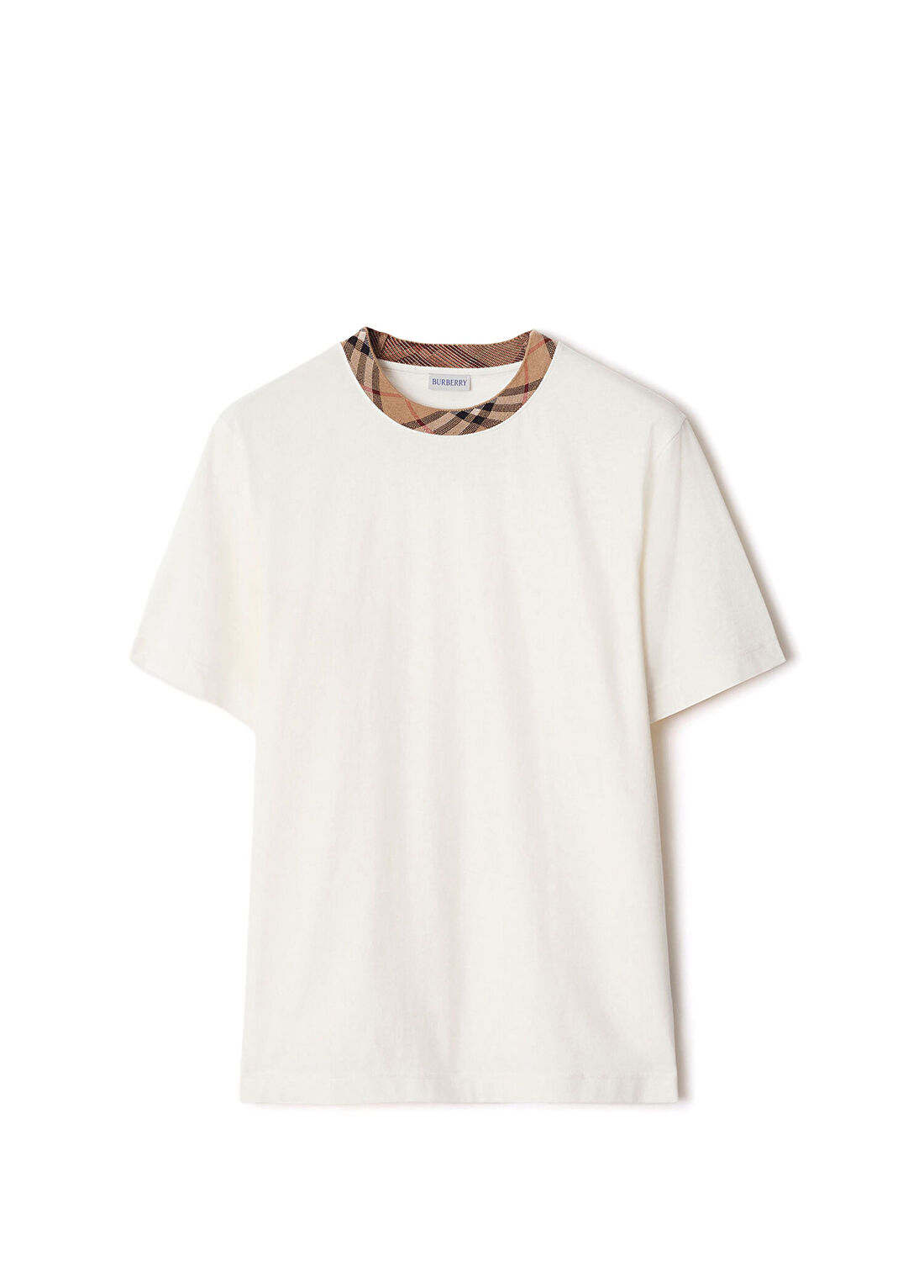 Burberry Beyaz Kısa Kollu Erkek T-Shirt