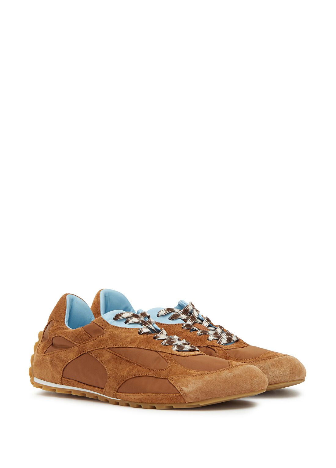 Bottega Veneta Taba Mavi Kadın Süet Sneaker görsel 2