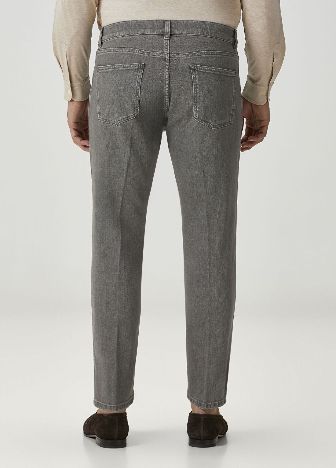 Lardini Gri Jean Pantolon görsel 3