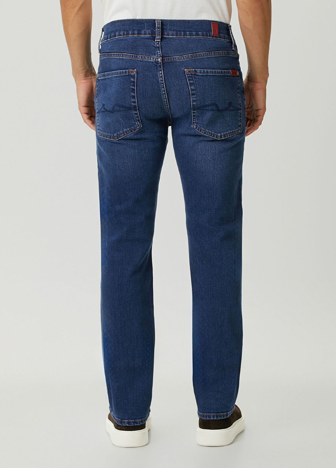 7 For All Mankind The Straight Lacivert Jean Pantolon görsel 3