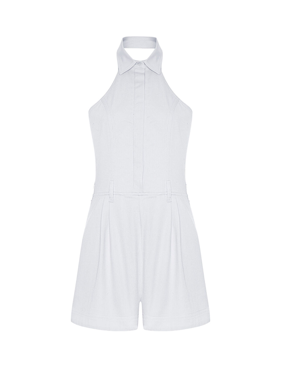 Rawe Luella Denim Romper Ekru Kadın Tulum