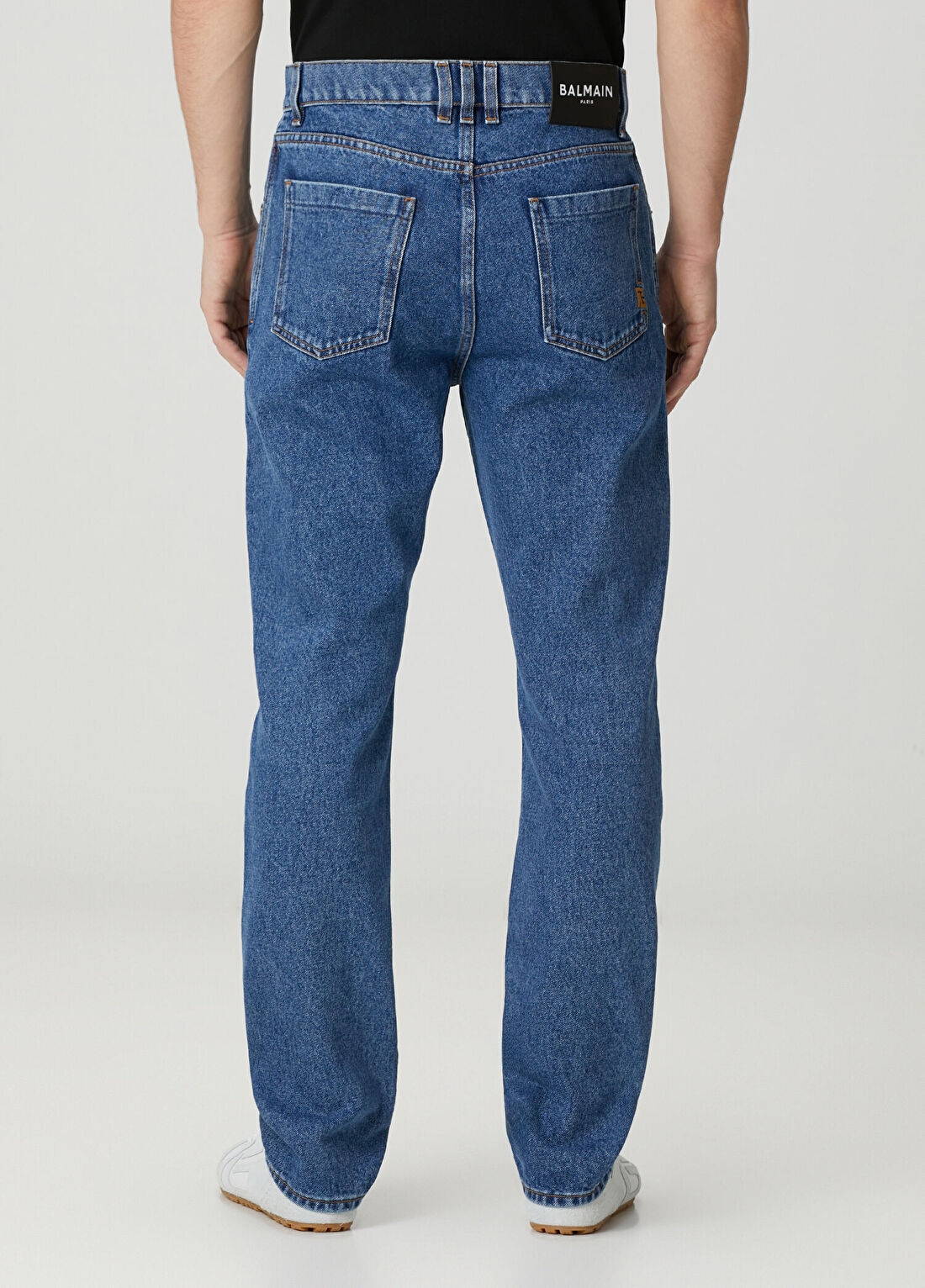 Balmain Regular Fit Mavi Jean Pantolon görsel 3