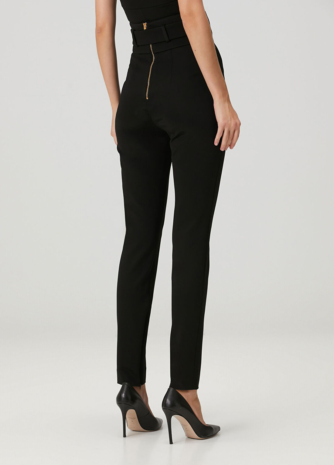 Balmain Siyah Kemerli Pantolon görsel 4