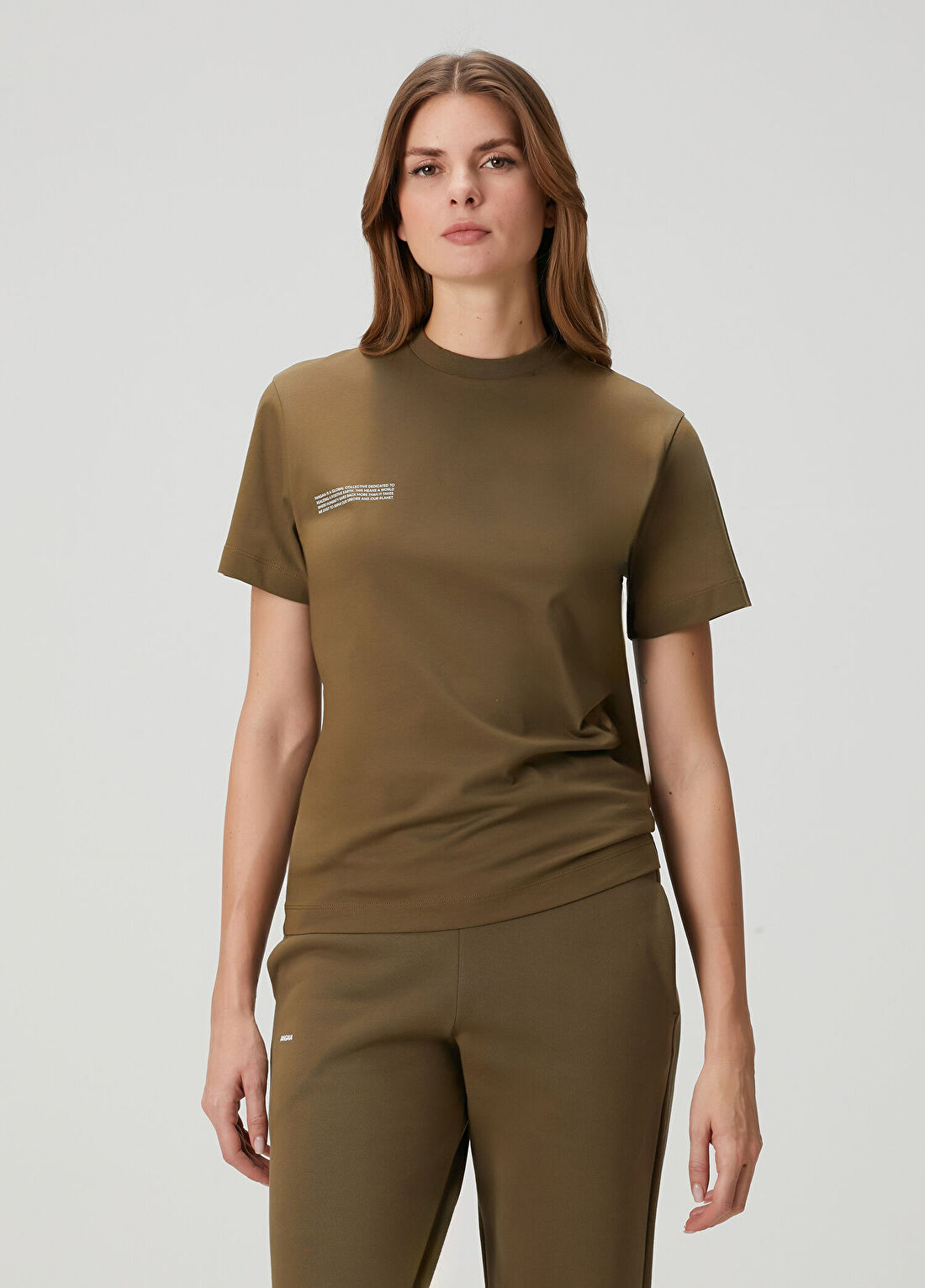 Pangaia Haki T-shirt görsel 3