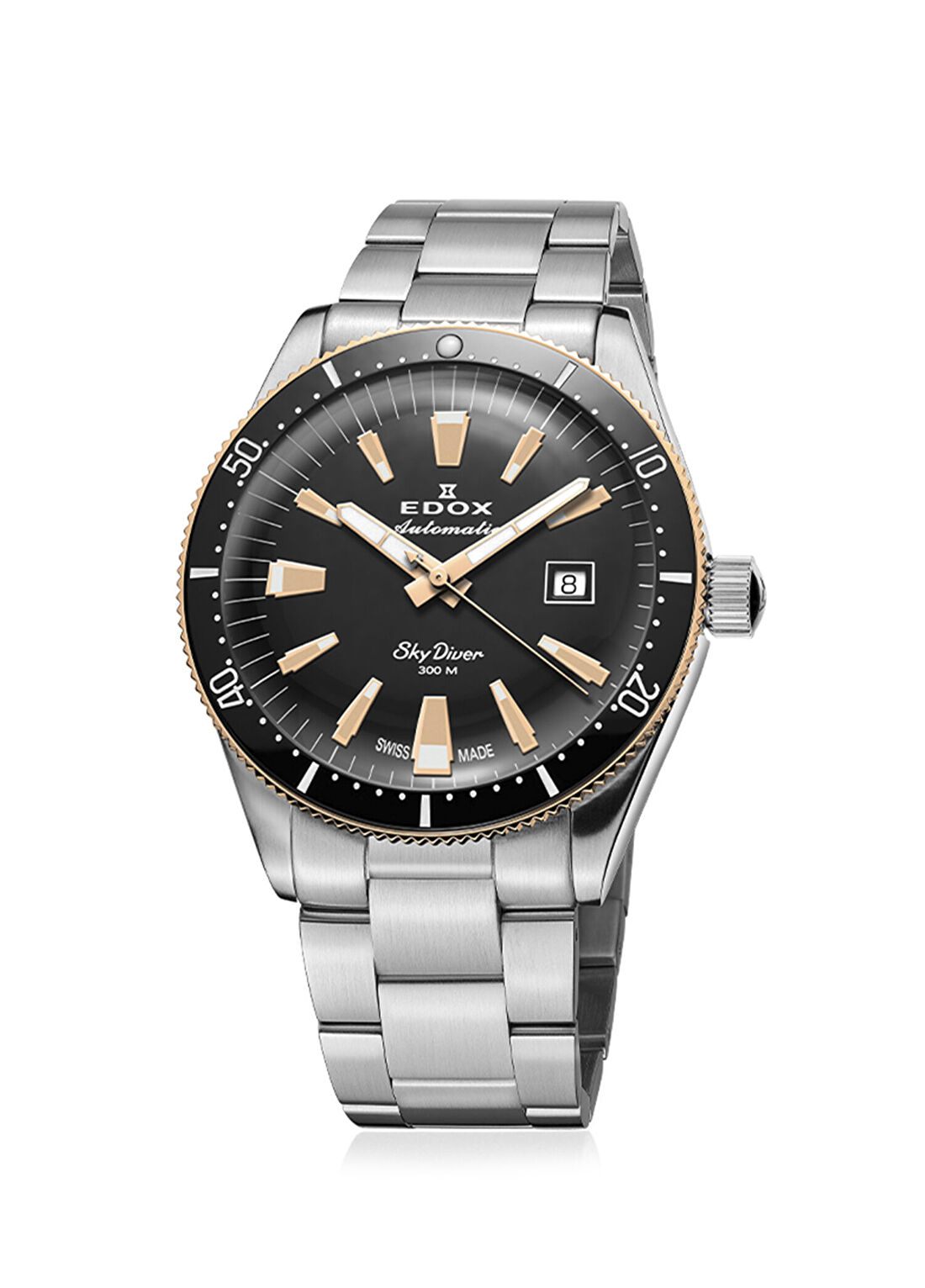 Edox 80126-357RNM-NIRB Skydiver Gri Çelik Erkek Kol Saati