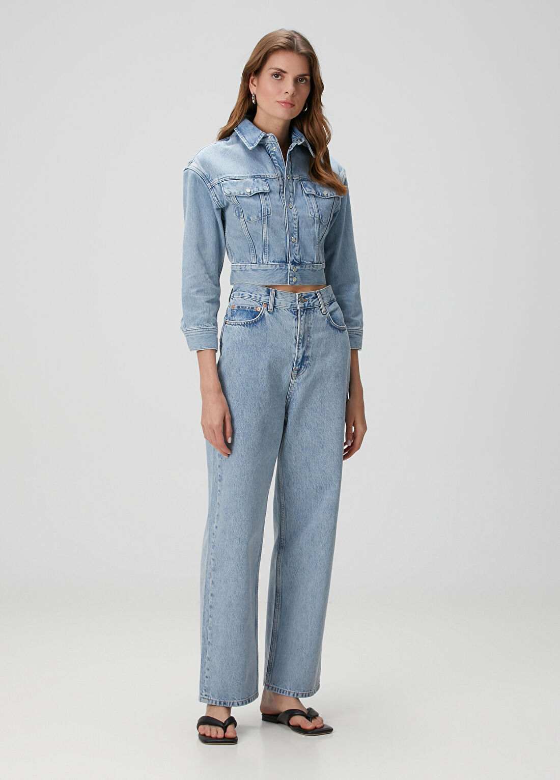 Wardrobe Nyc Mavi Low Rise Jean Pantolon