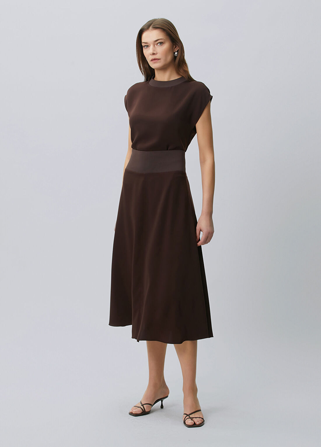 Beymen Collection Mürdüm Midi Etek