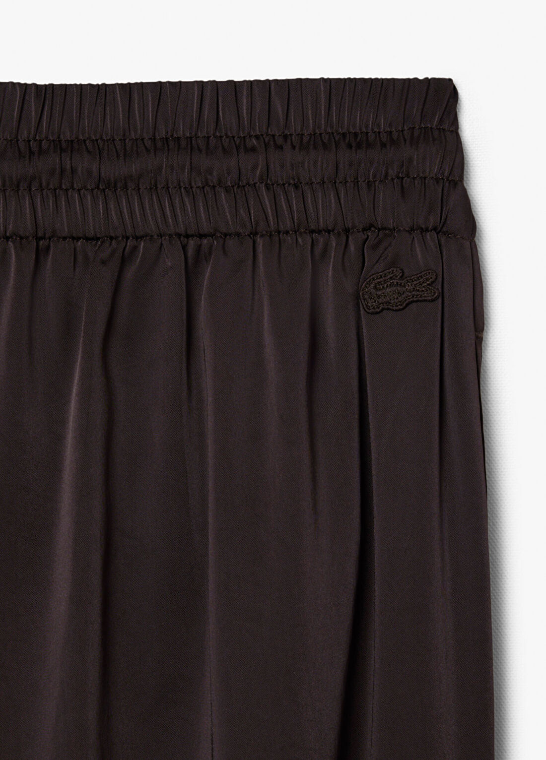 Lacoste Kahverengi Oversize Fit Bol Paça Kadın Pantolon görsel 4