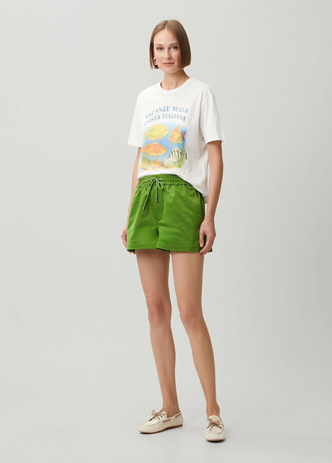 Maje Tifish Beyaz T-shirt görsel 2