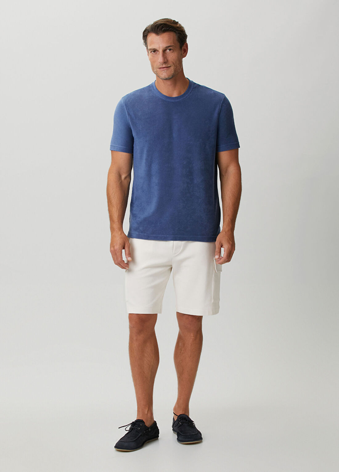 Beymen Collection Indigo Havlu T-shirt görsel 3