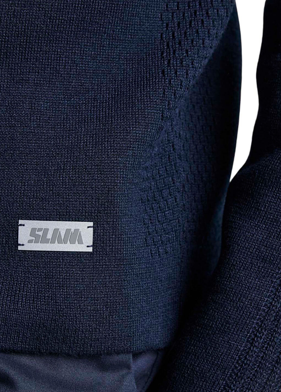 Slam Techknit Cardigan Mavi Erkek Spor Ceket görsel 4