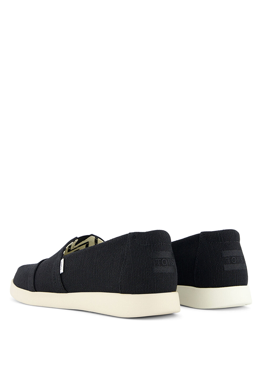 Toms Alpargata Plus Heritage Siyah Canvas Kadın Espadril görsel 4