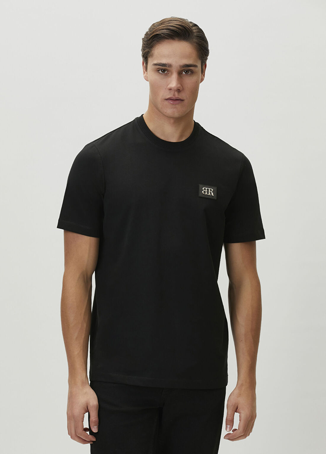 Bernotti Siyah Logo Baskılı T-shirt