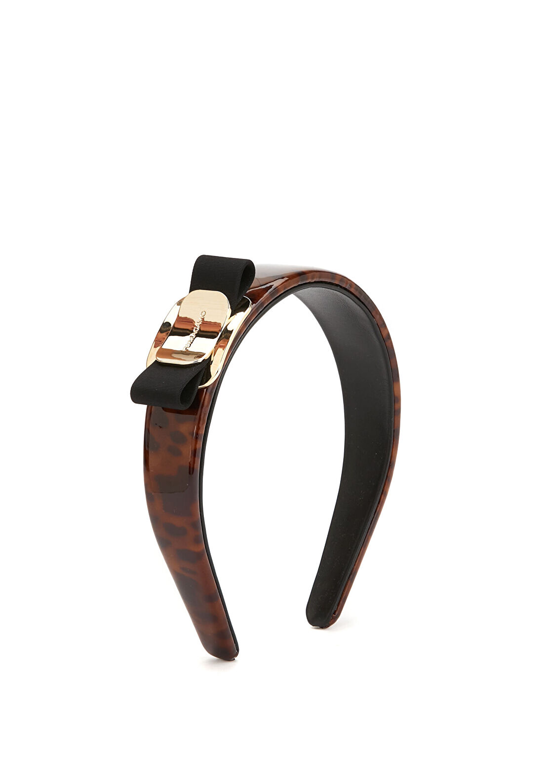 Ferragamo Kahve Gold Kadın Deri Taç
