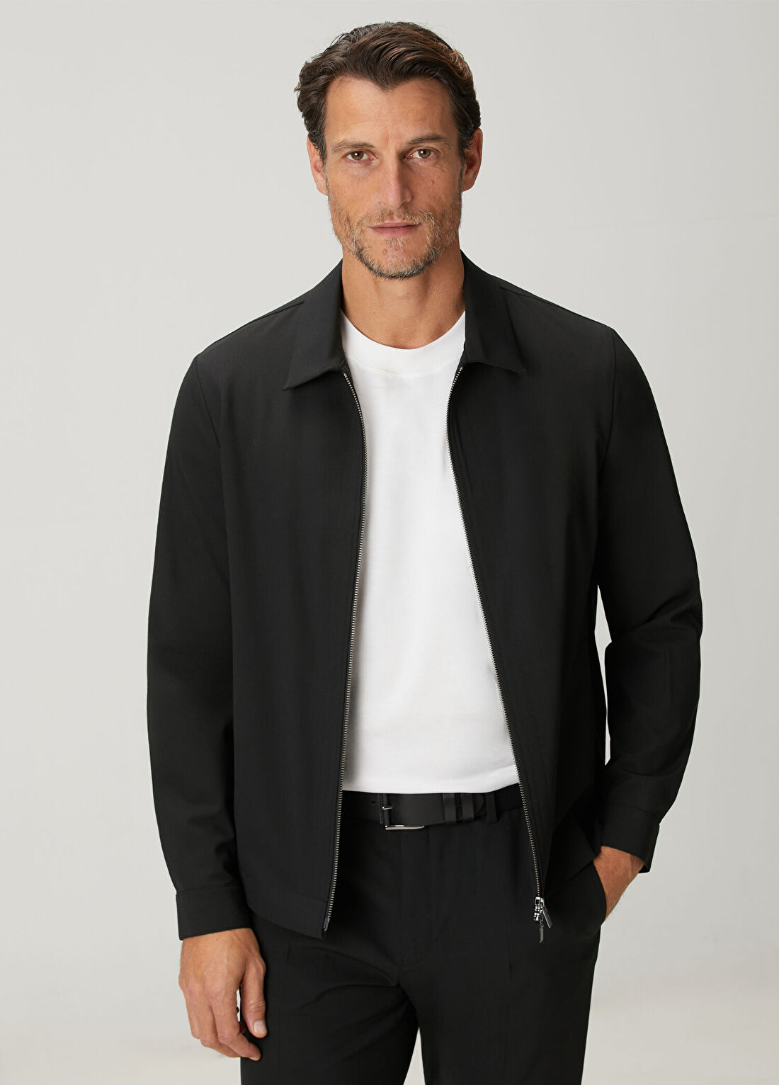 Beymen Collection Siyah Yün Dış Gömlek