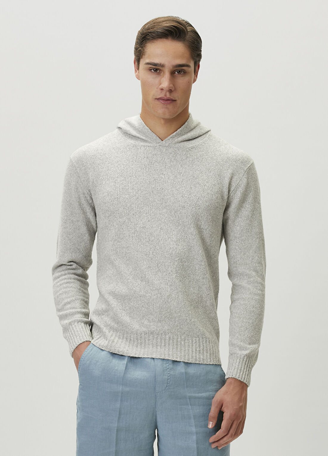 04651/ A Trip In A Bag Gri Kapüşonlu Sweatshirt
