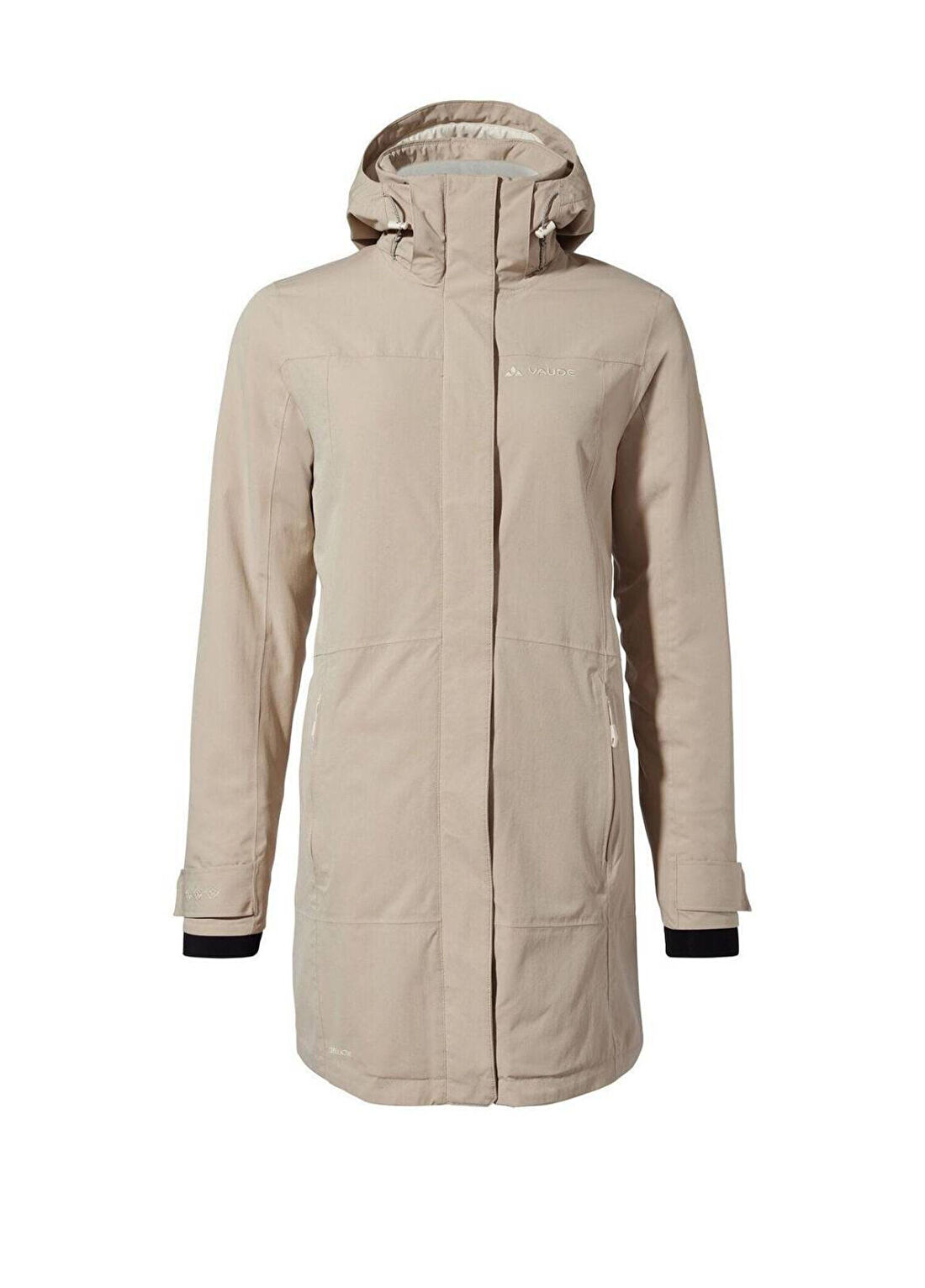 Vaude Skomer II Wool Krem Kapüşonlu Kadın Parka