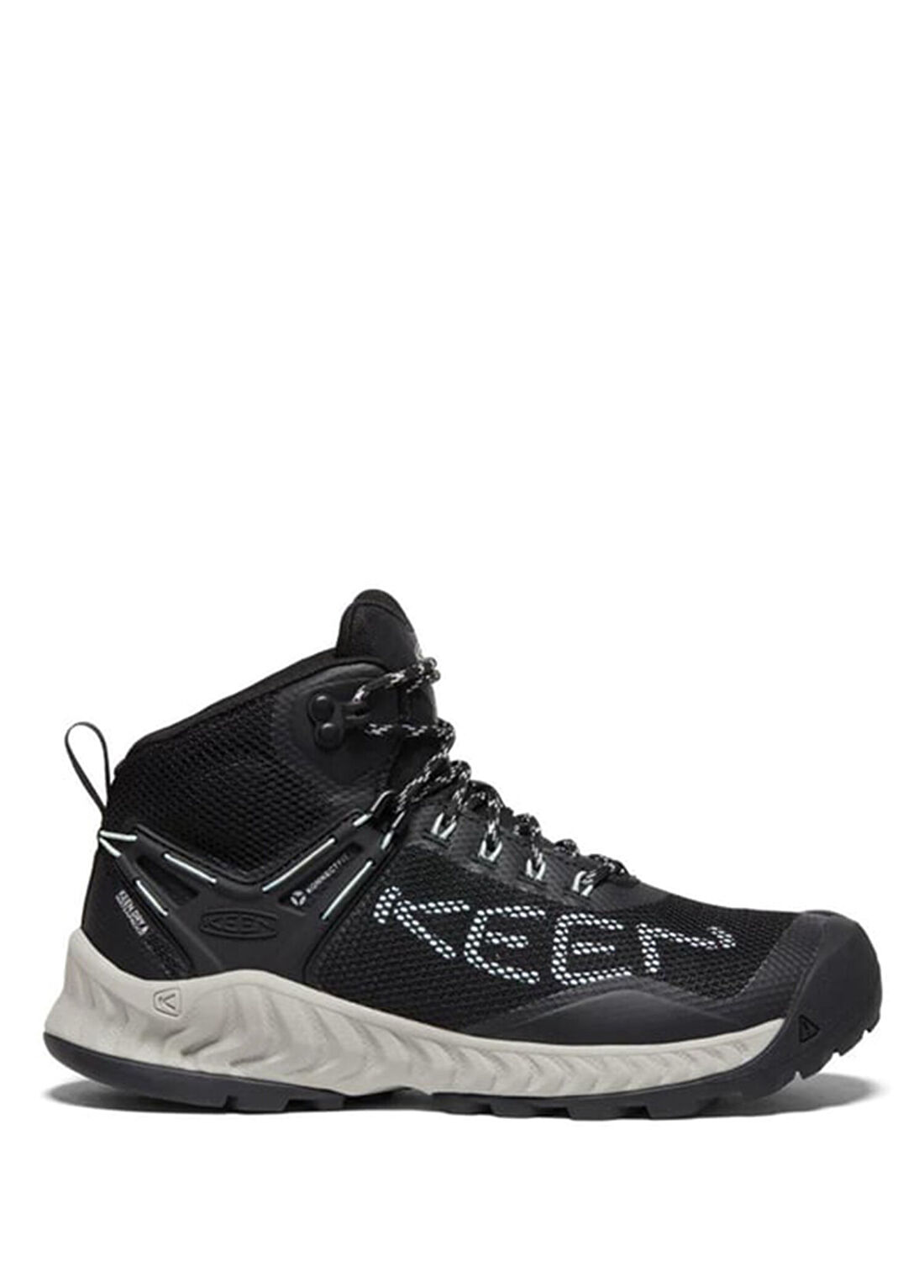 Keen Nxis Evo Black Blue Glass Su Geçirmez Kadın Yürüyüş Botu