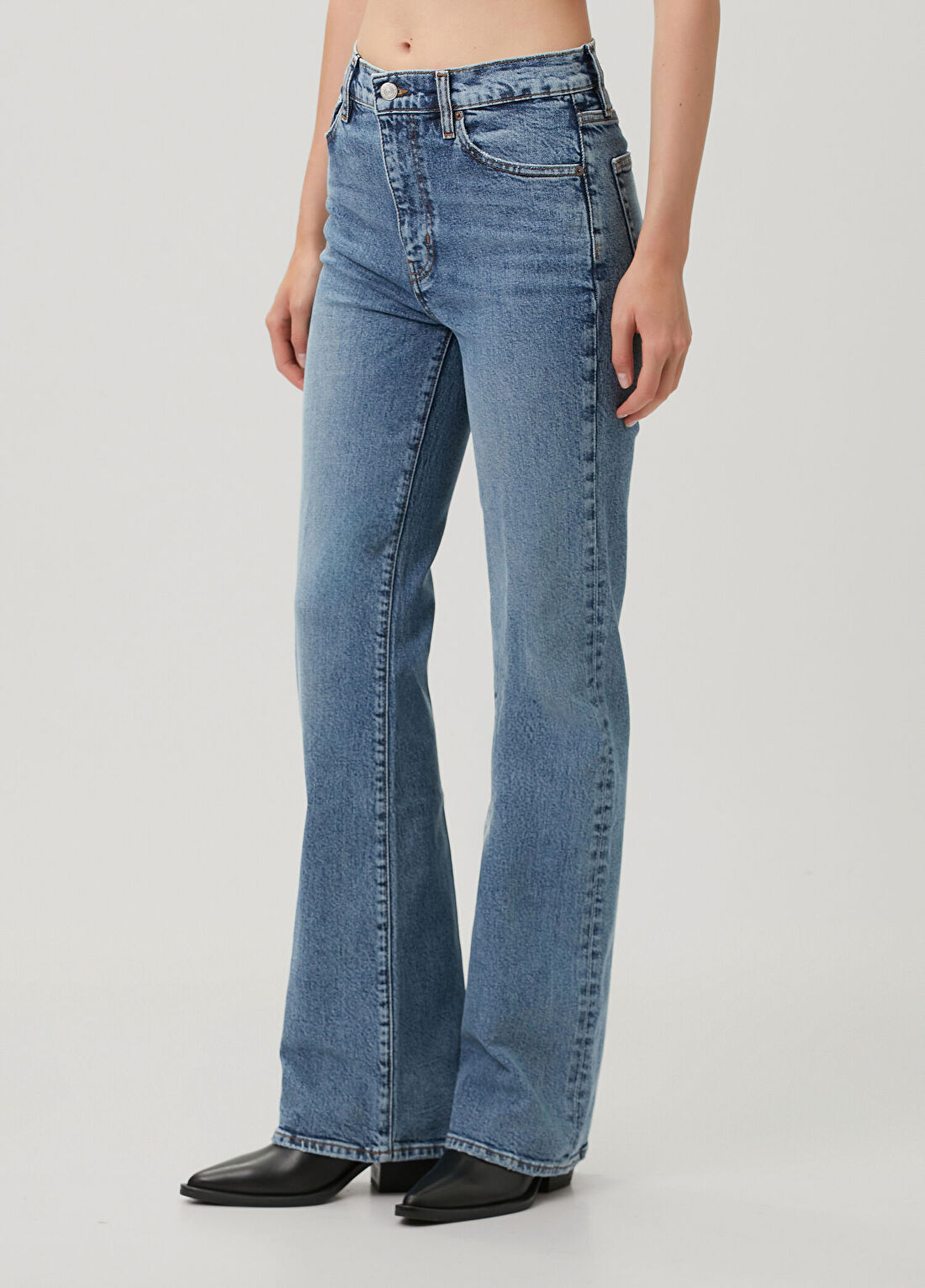 Frame Denim The Arrow Mavi Jean Pantolon görsel 2