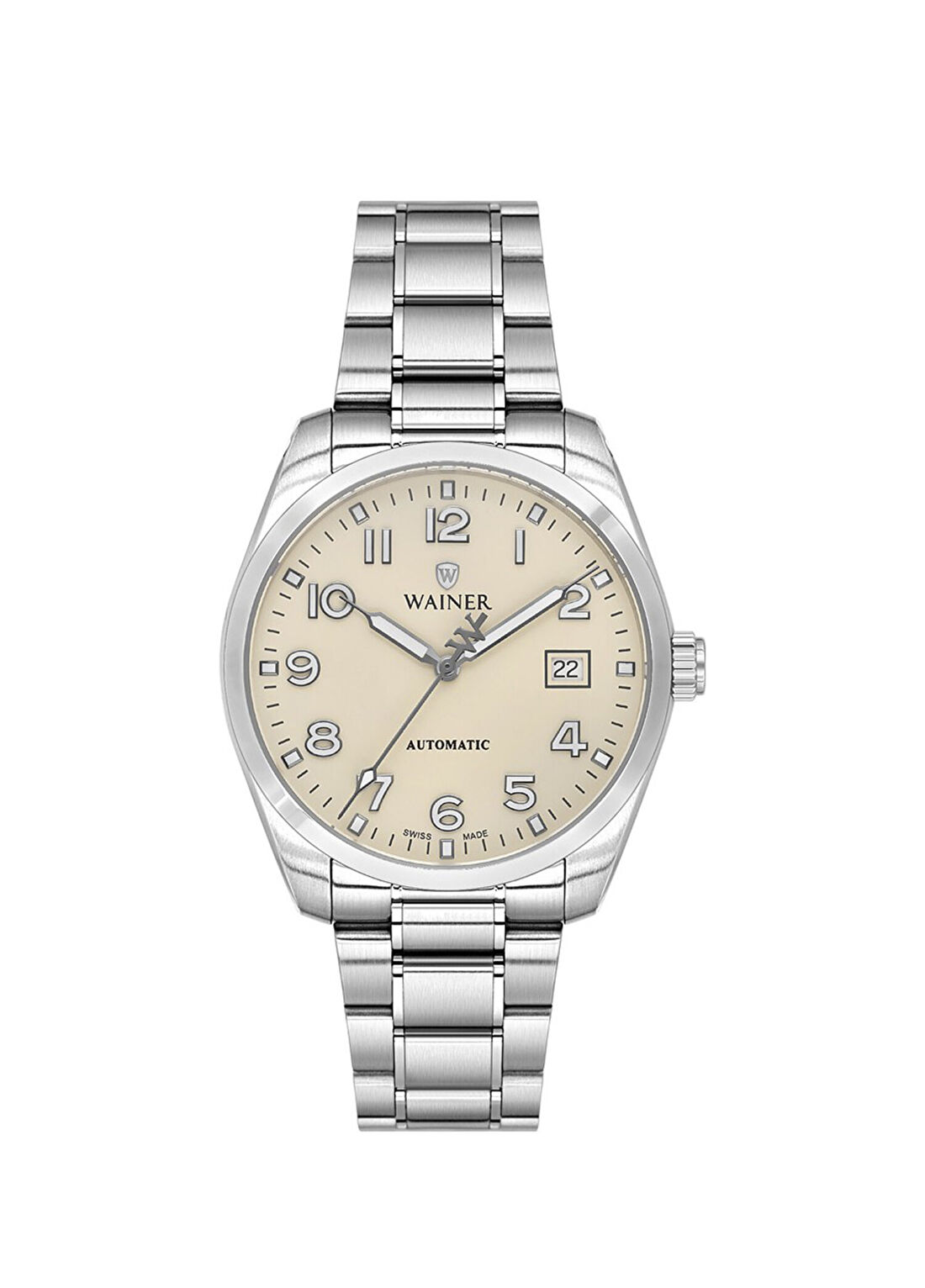 Wainer WA.25700-B Gümüş Metal Erkek Kol Saati