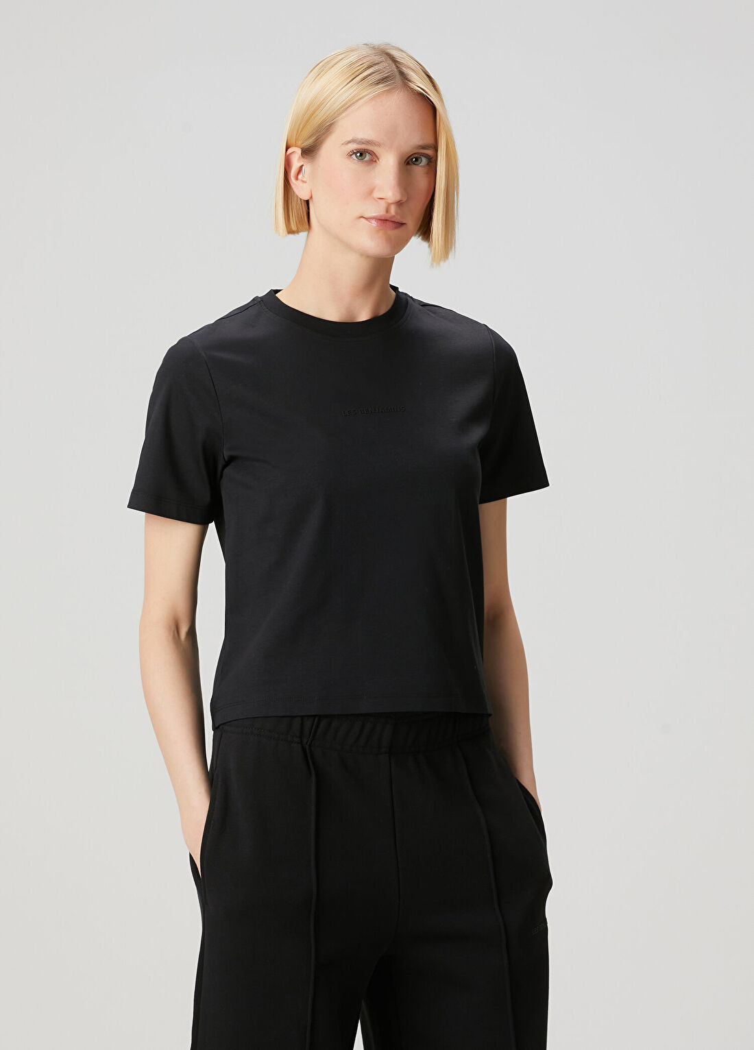 Les Benjamins Siyah T-shirt görsel 3