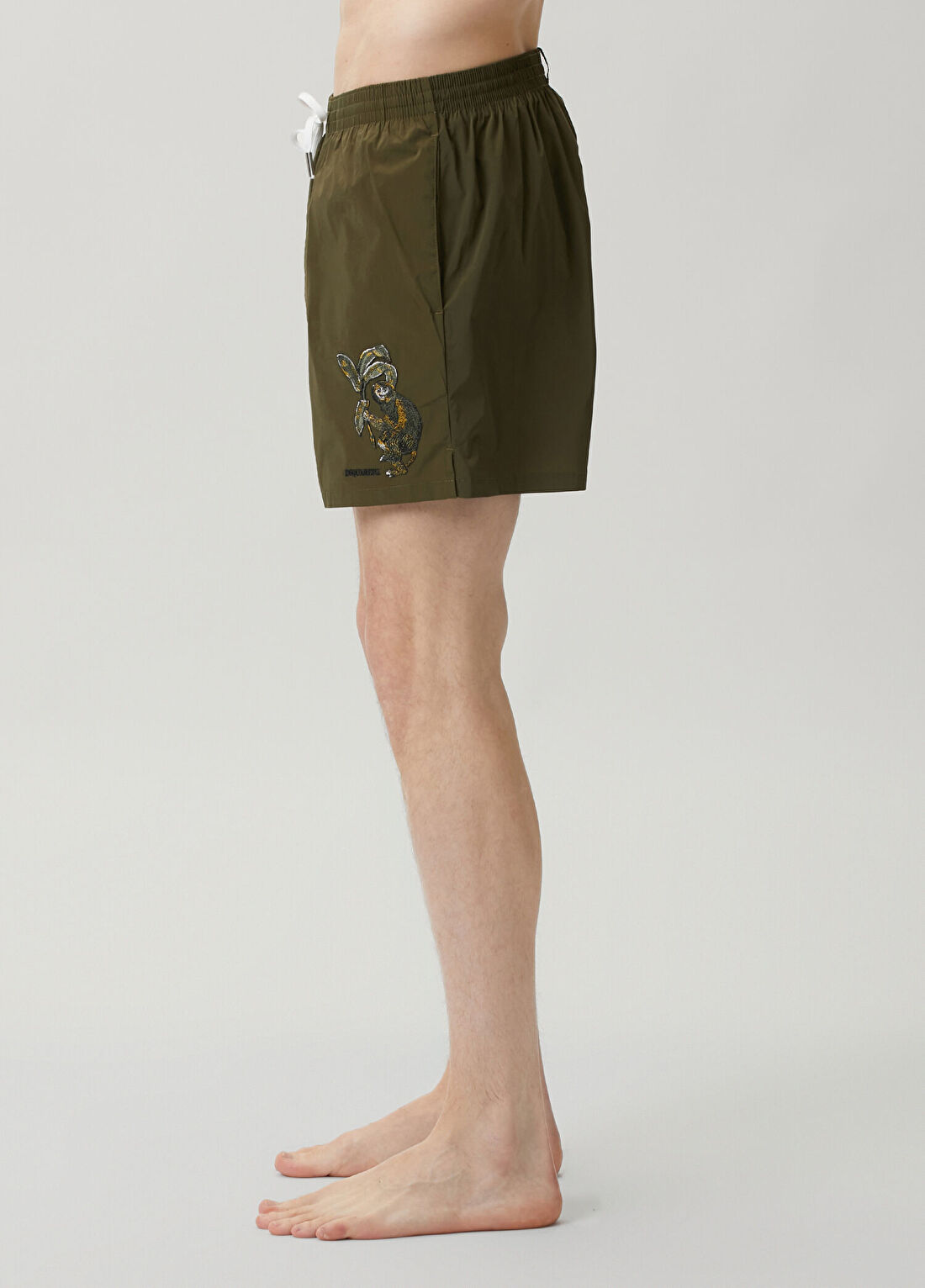 Dsquared2 Haki Beli Kordonlu Patch Detaylı Mayo görsel 3
