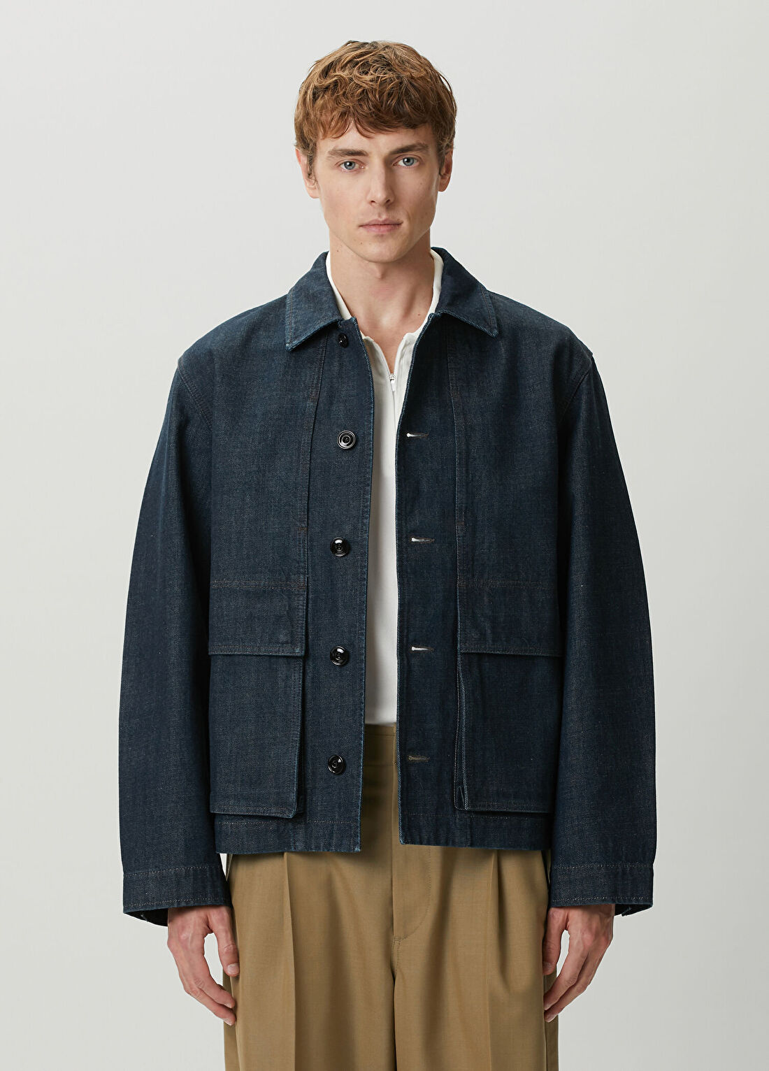 Lemaire Lacivert Denim Ceket