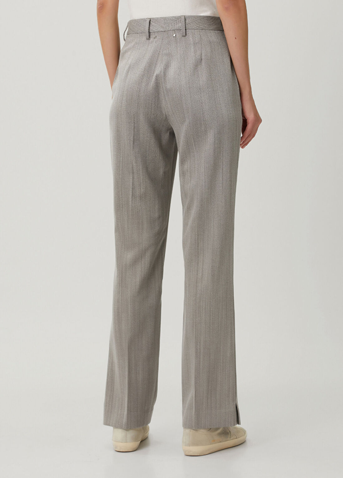Golden Goose Gri Yün Pantolon görsel 4