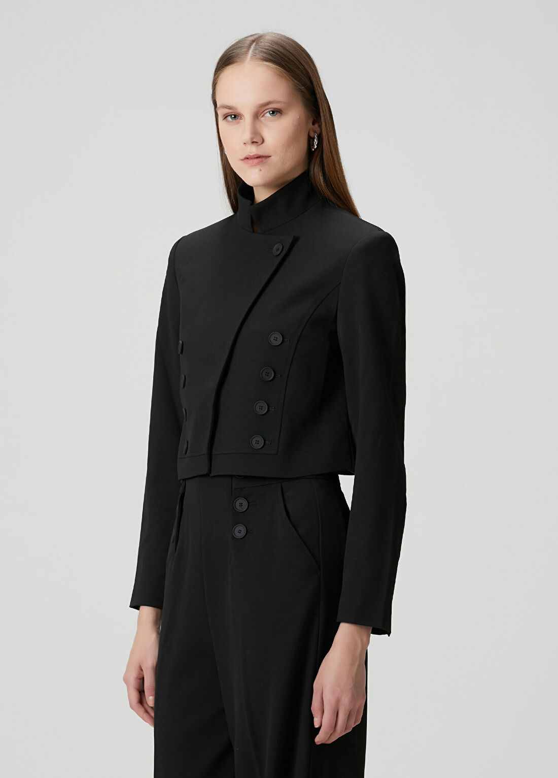 AllSaints Raina Siyah Blazer
