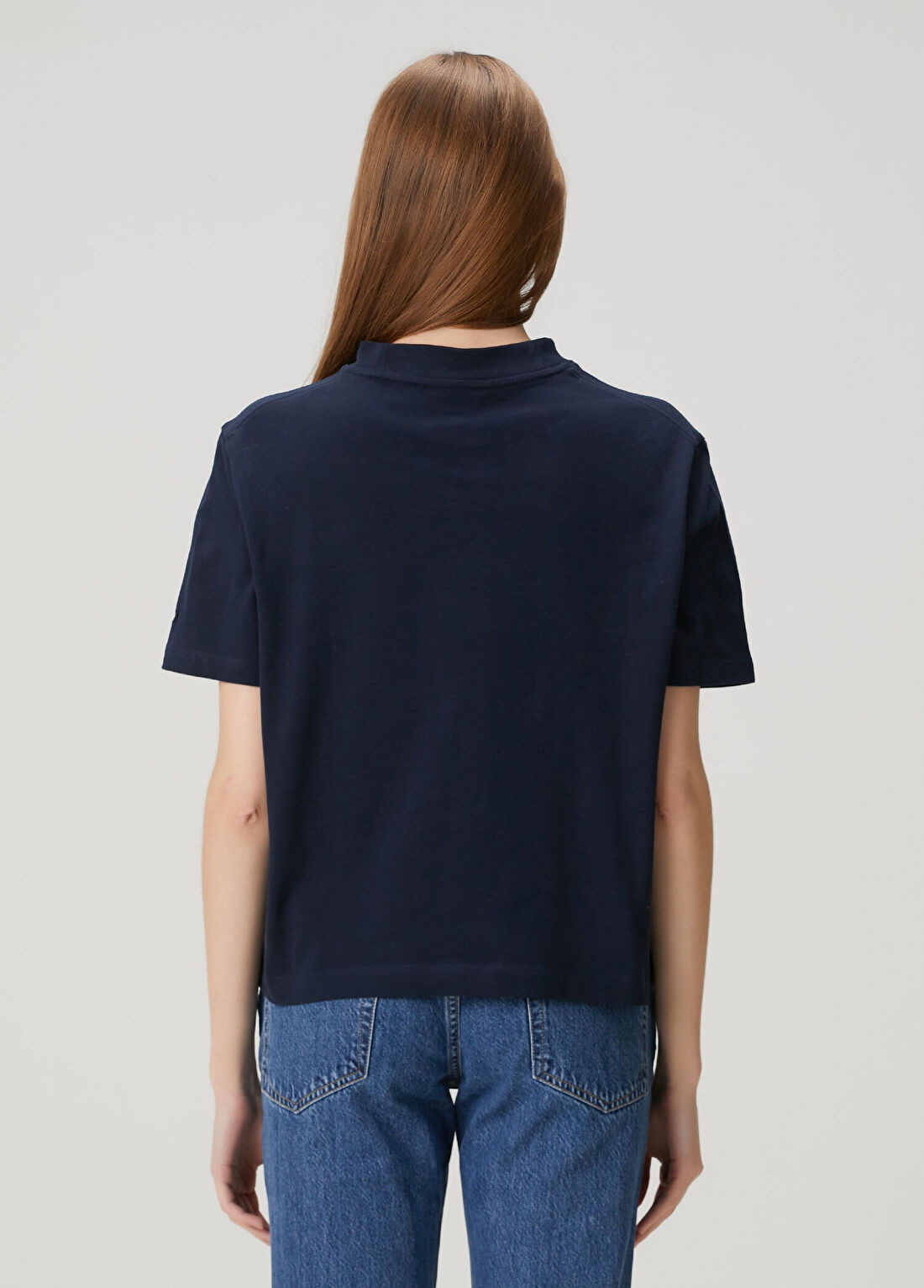 Tommy Hilfiger Lacivert T-shirt görsel 4
