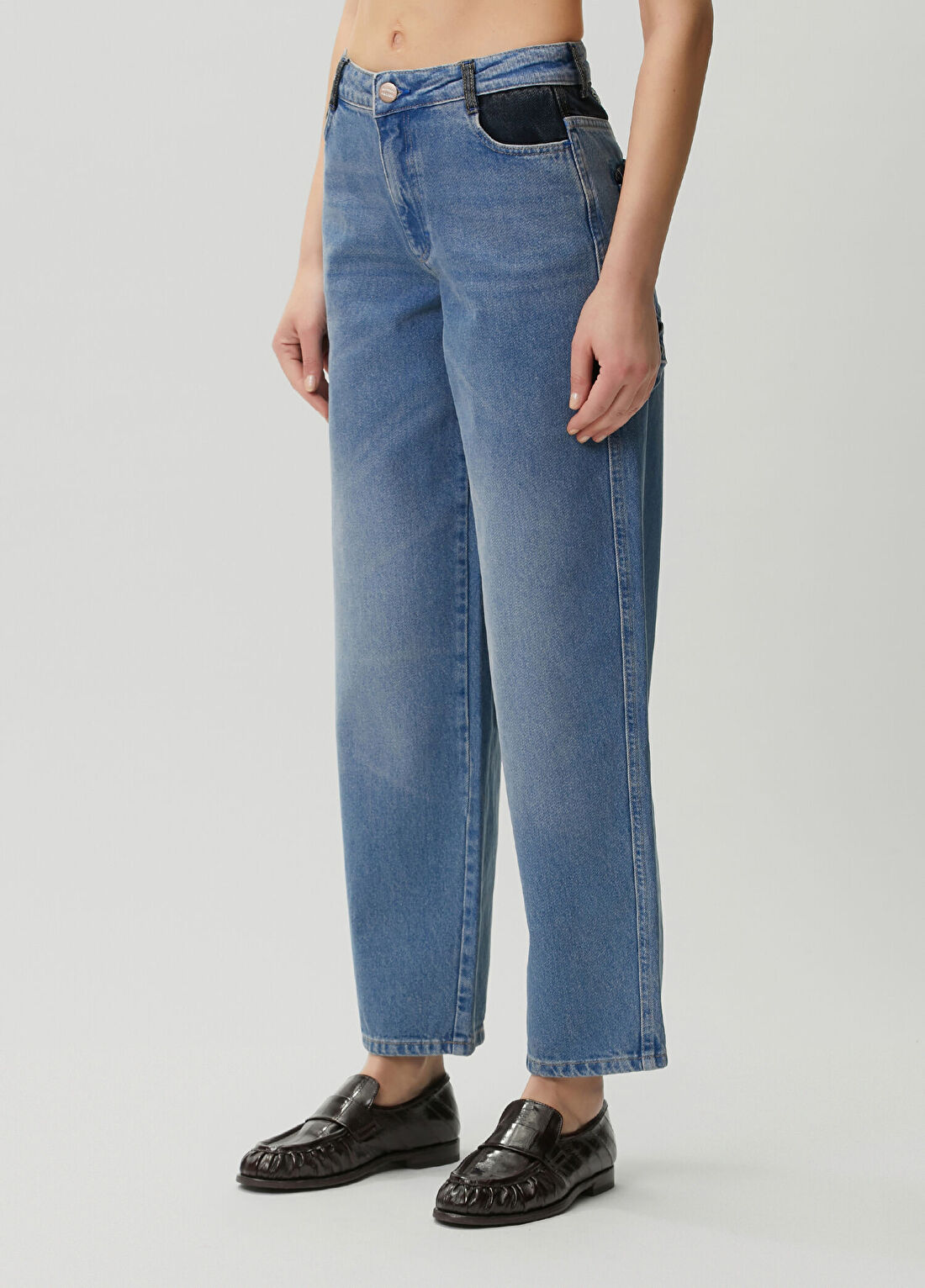Damson Madder Drew Mavi Jean Pantolon görsel 2