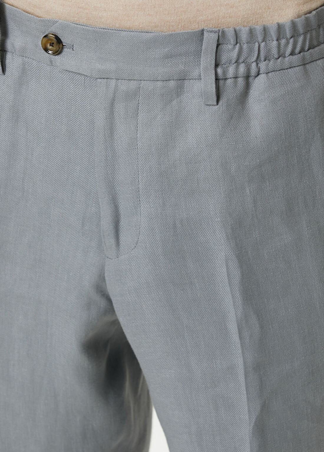 Lardini Gri Keten Pantolon görsel 4