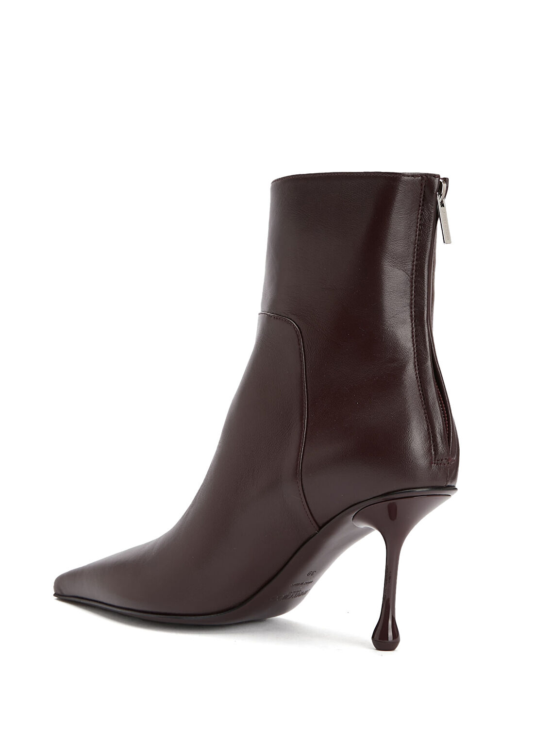 Jimmy Choo Cycas Koyu Bordo Kadın Deri Bot görsel 3