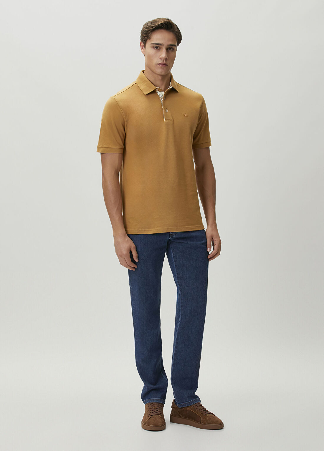 Etro Camel Polo T-shirt görsel 2