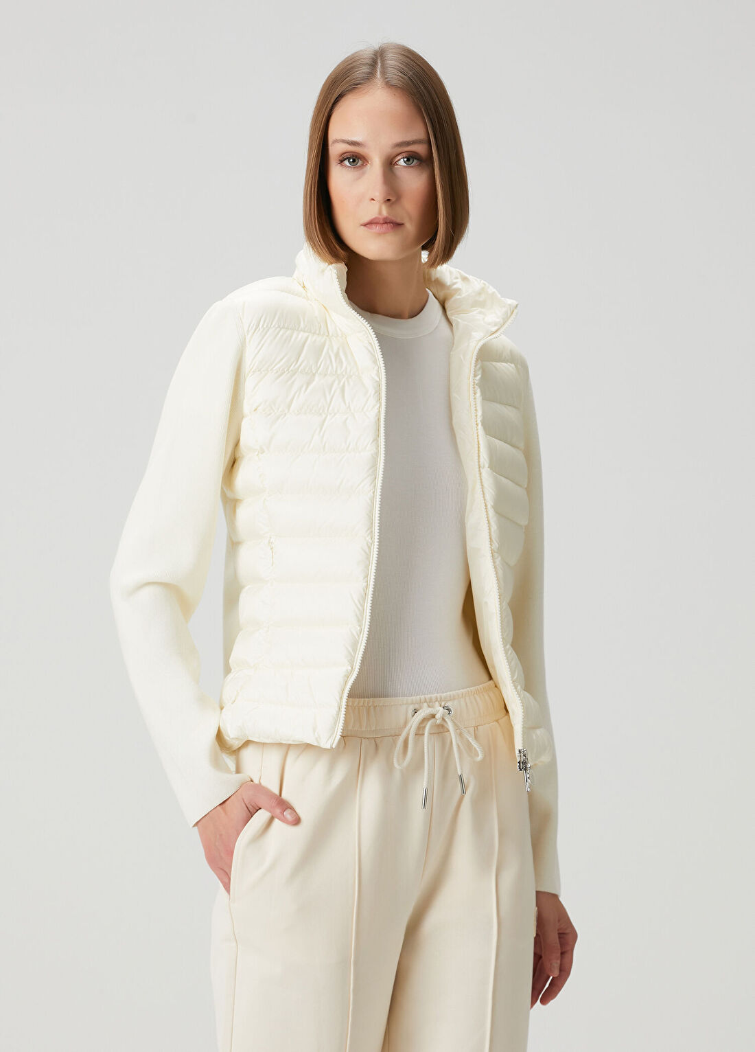 Moncler Ekru Ceket
