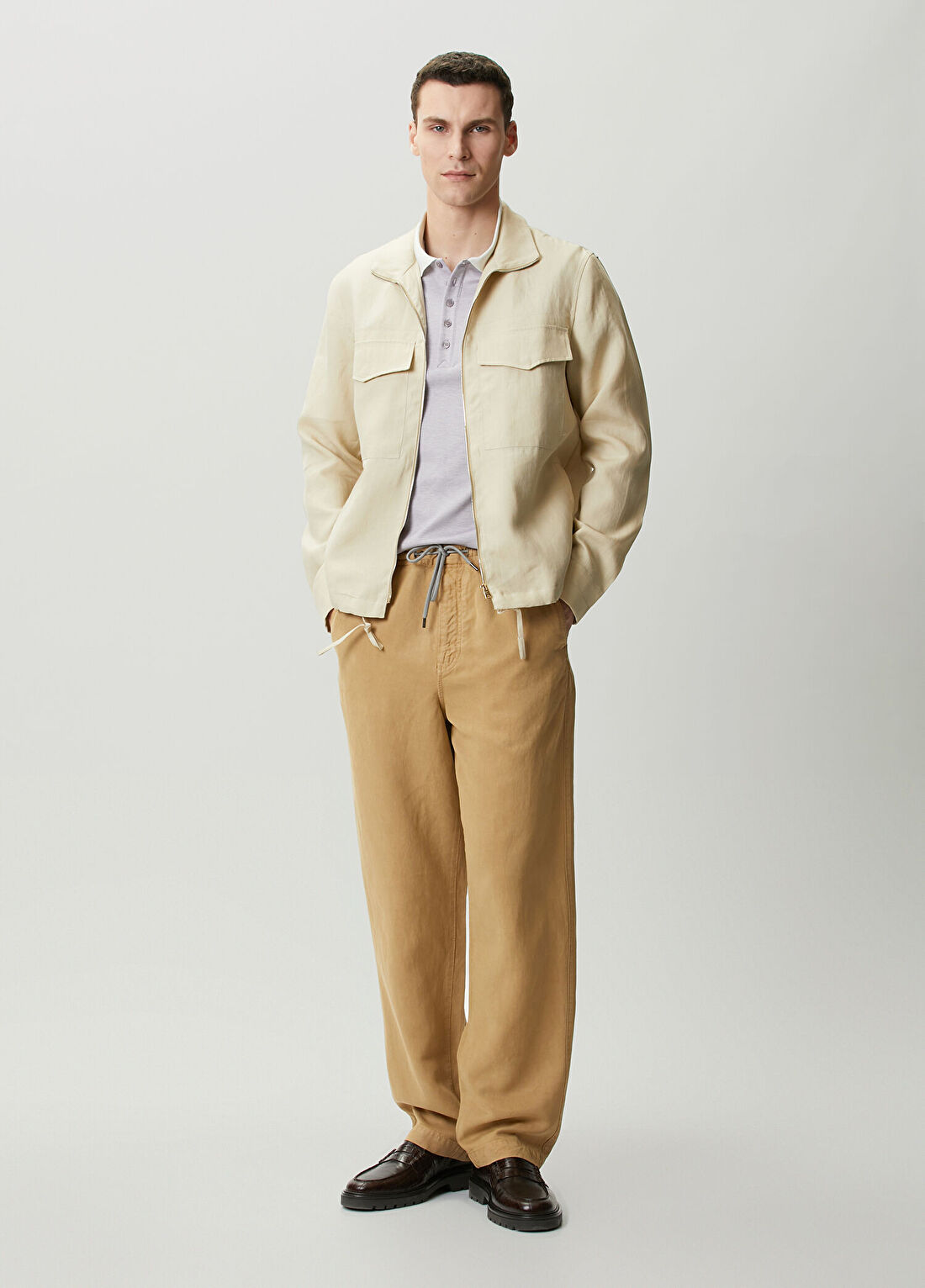 PS Paul Smith Camel Beli Kordonlu Pantolon