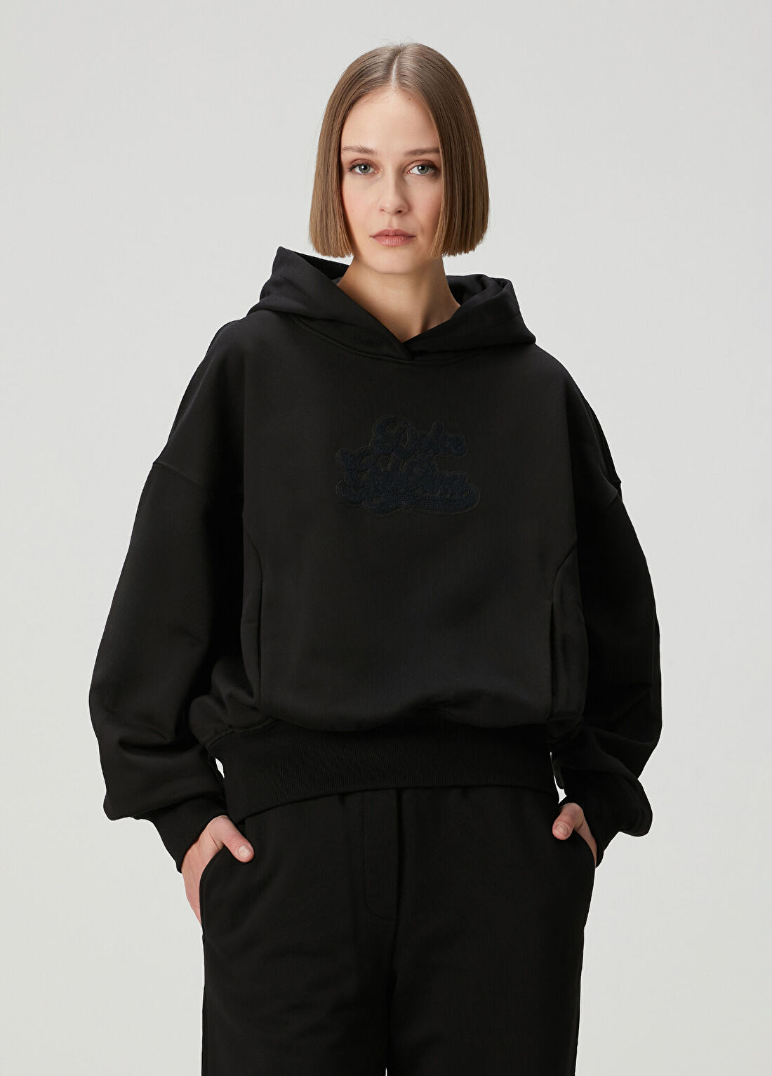 Dolce&Gabbana Siyah Kapüşonlu Sweatshirt