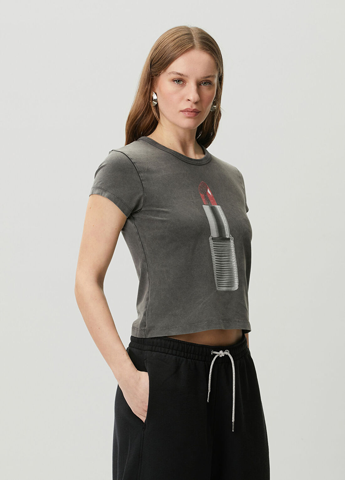 Alexander Wang Siyah T-shirt görsel 3