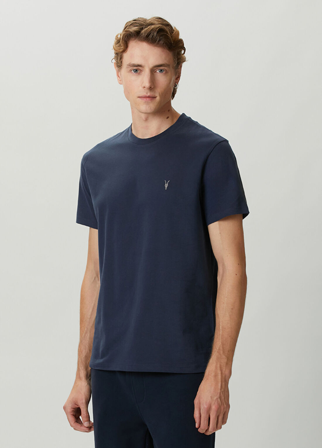 AllSaints Dexter Lacivert T-shirt görsel 3