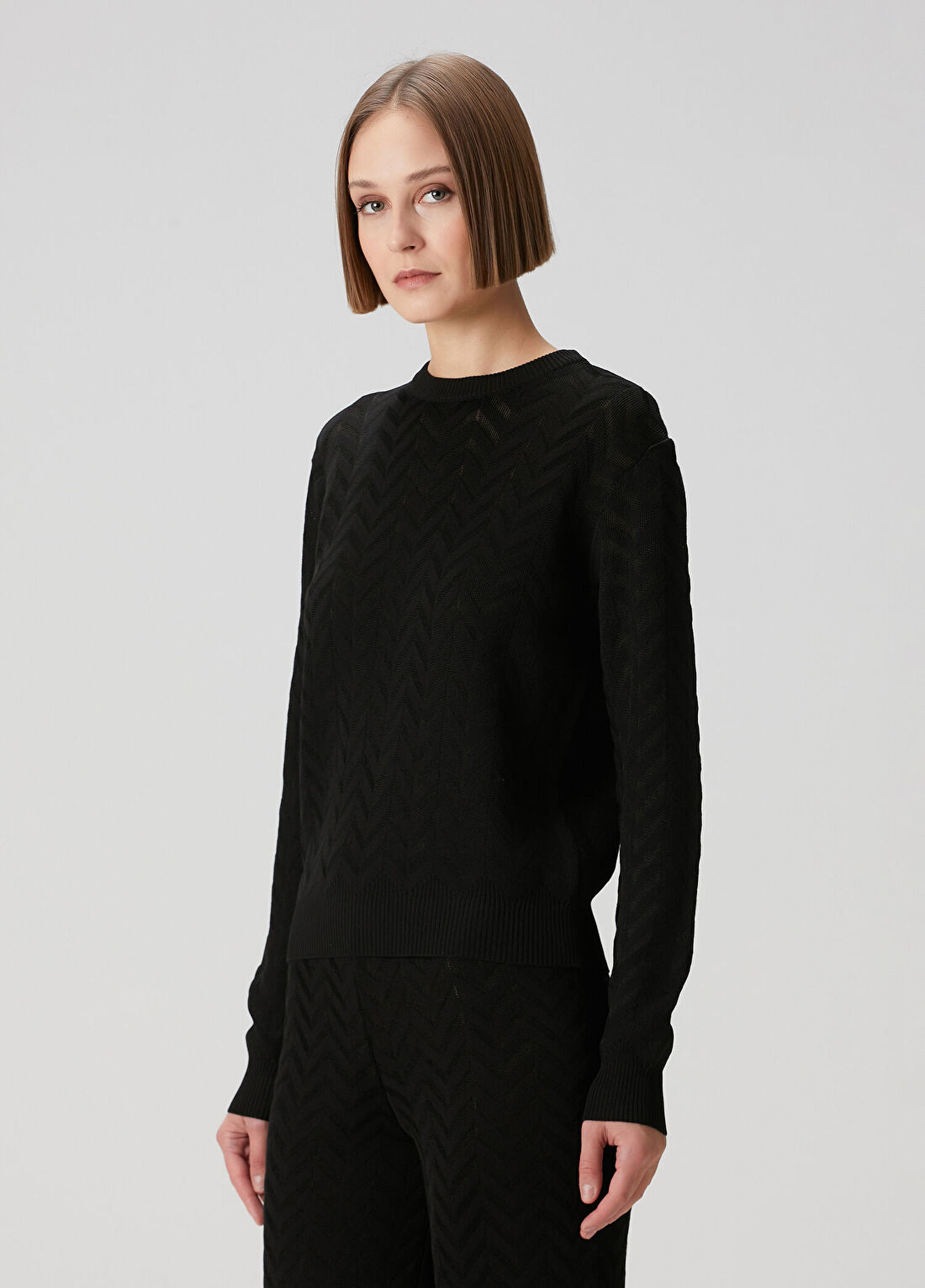 Missoni Siyah Desenli Triko görsel 3