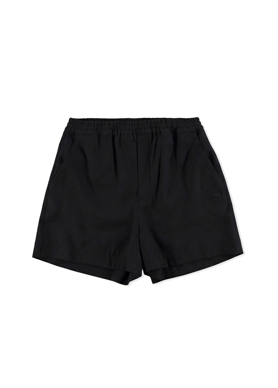 Lacoste Siyah Relaxed Fit Kadın Bermuda Şort görsel 3