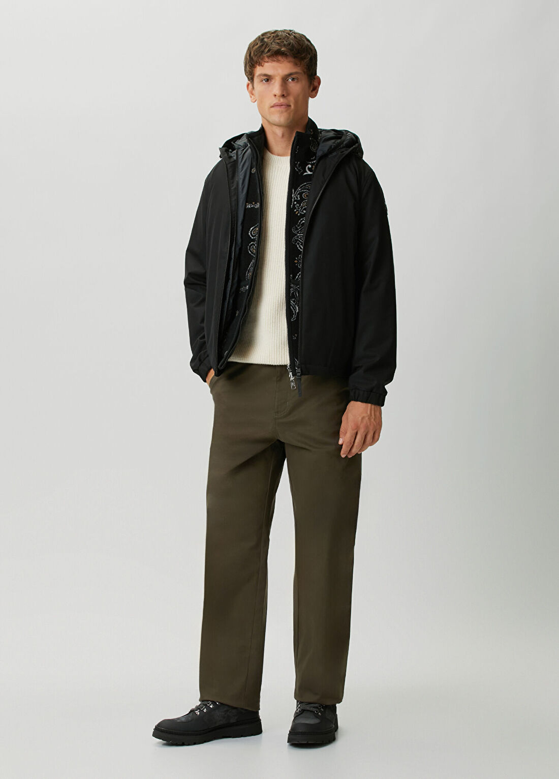 Moncler Haki Kargo Pantolon