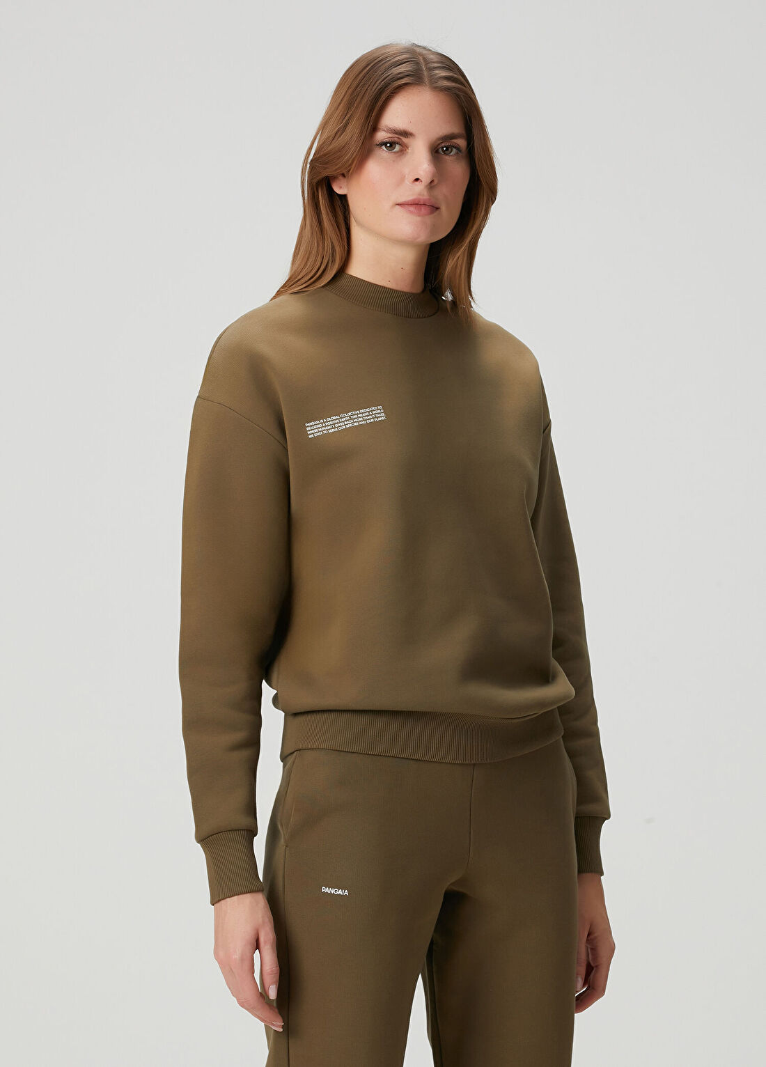 Pangaia Haki Sweatshirt görsel 3