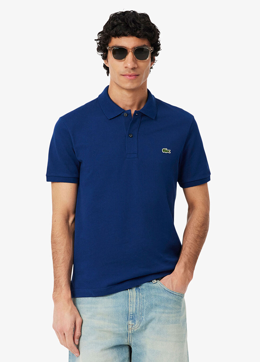 Lacoste L.12.12 Erkek Slim Fit Koyu Mavi Polo