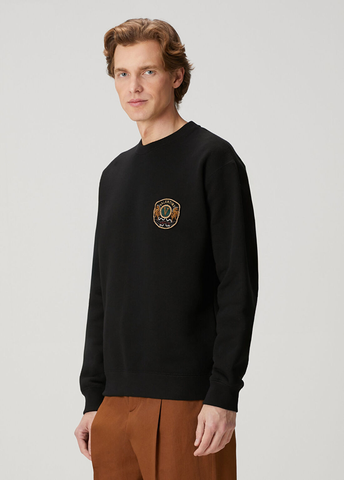 Valentino Siyah Logo Detaylı Sweatshirt görsel 3