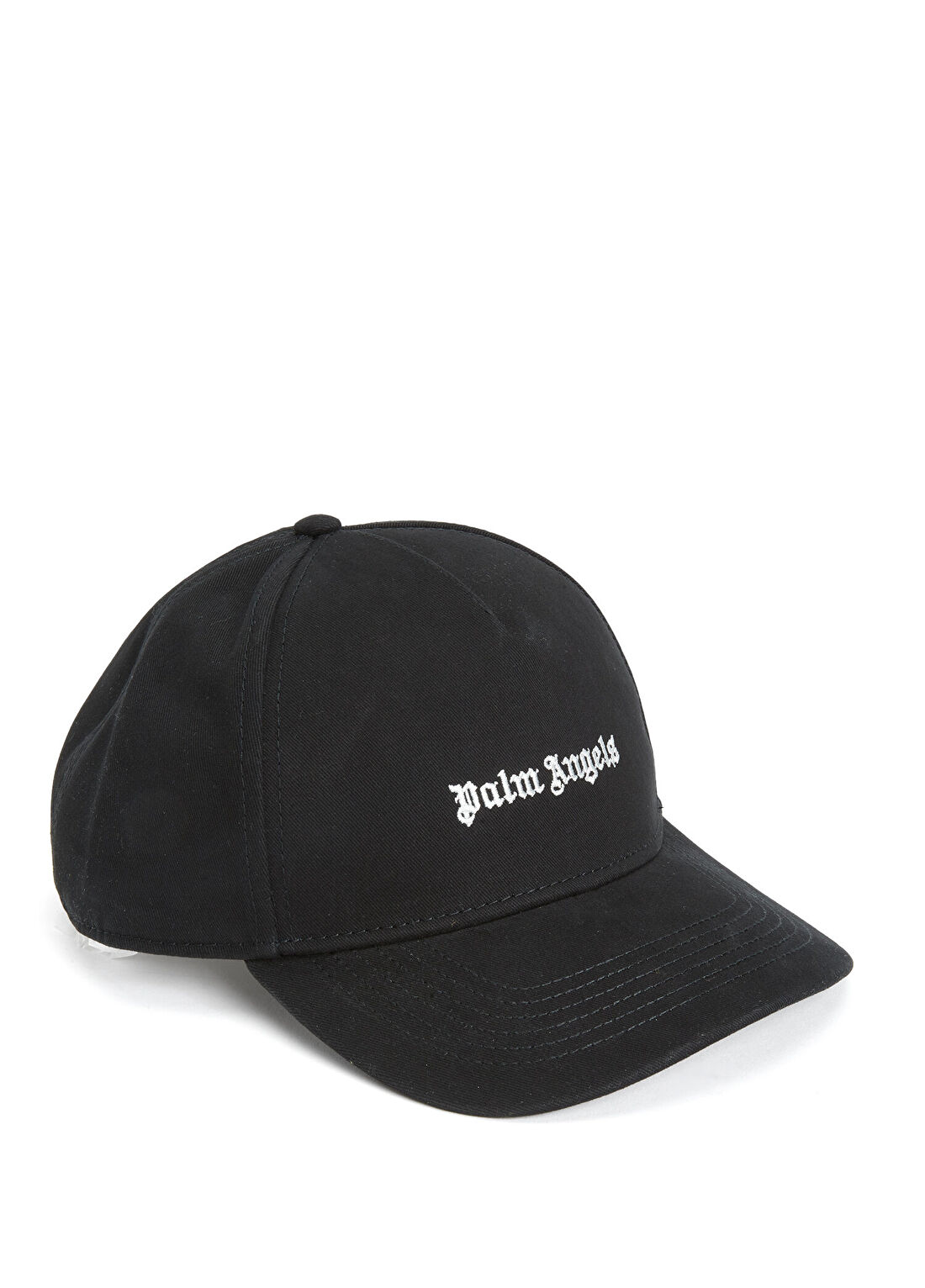 Palm Angels Siyah Beyaz Logo Nakışlı Erkek Şapka