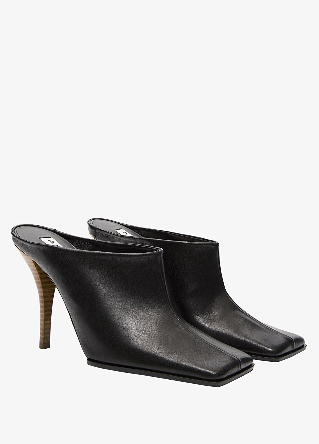 Alaïa Siyah Kadın Deri Terlik görsel 2