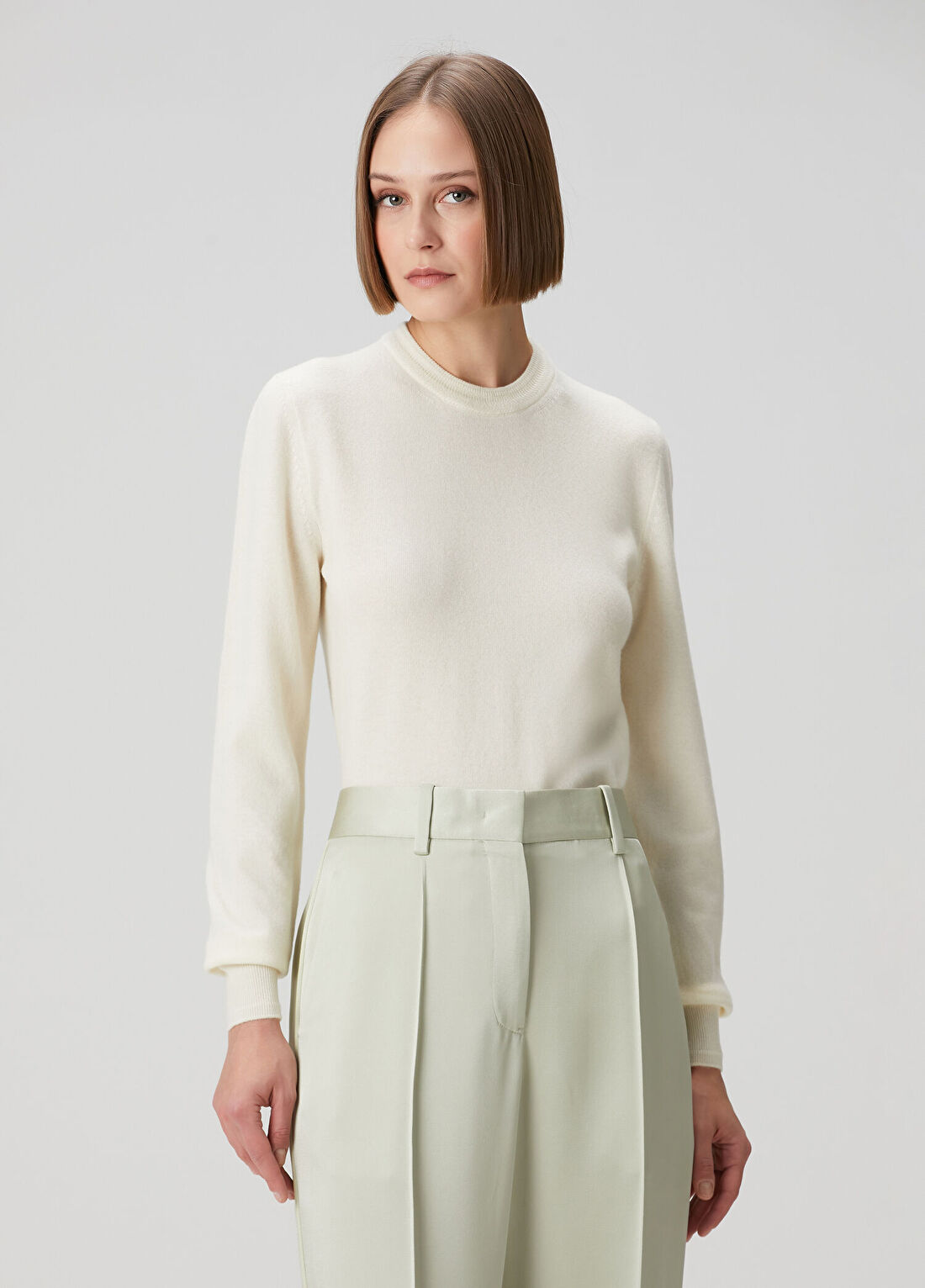 Jil Sander Ekru Yün Triko