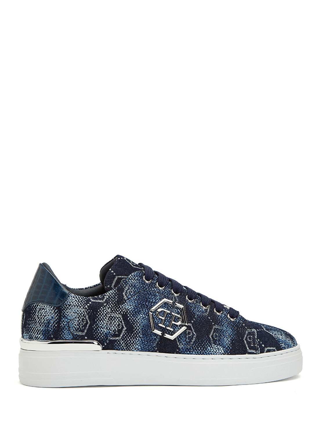 Philipp Plein Lacivert Erkek Denim Sneaker